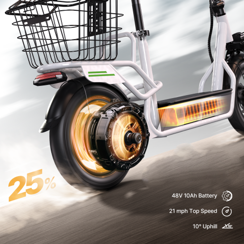adult electric scooter features a 700W motor, 34 KM/H top speed, Adults (700W Motor/34 KM/H Top Speed/45 KM Range/14'Pneumatic Tires/Dual Hydraulic Suspension & Braking)