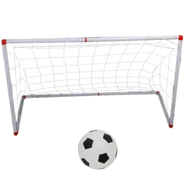 This football net is designed for practice, you can set it up in your garden or backyard, it's perfect when camping and ideal for children, TrainingIndoor Outdoor Children Football With Ball Pump Sport Toy