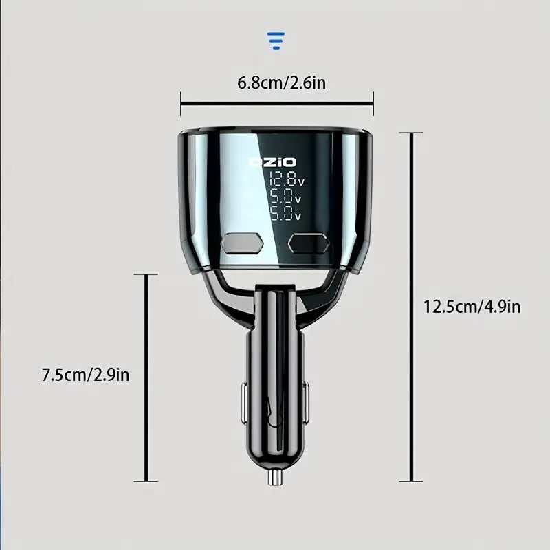Fast Charge One Drag Three Two Cigarette Lighter Conversion Plug Usb