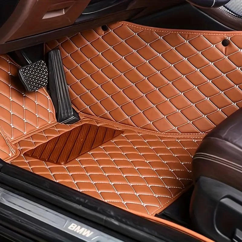 Anti-slip Floor Mat 3-Piece Set - PU Leather  Audi A4