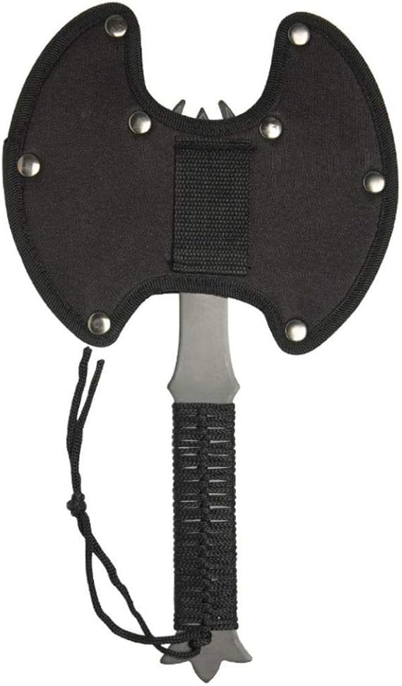 Axe from MedievalDepot. Engineered for balance, aerodynamics, and a touch of the night,Bat Throwing Axe