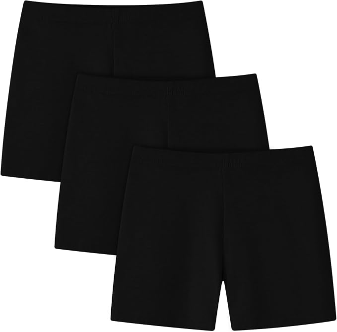 girls short leggings for layering under dresses or as kids undershorts for sports, school, or casual summer outfits