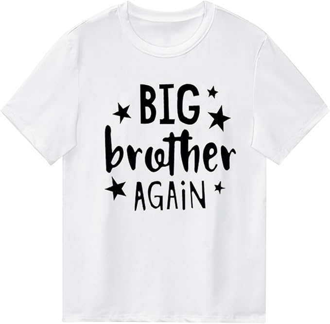 this t-shirt for those who wanting to announce their new baby and their older baby becoming a big brother