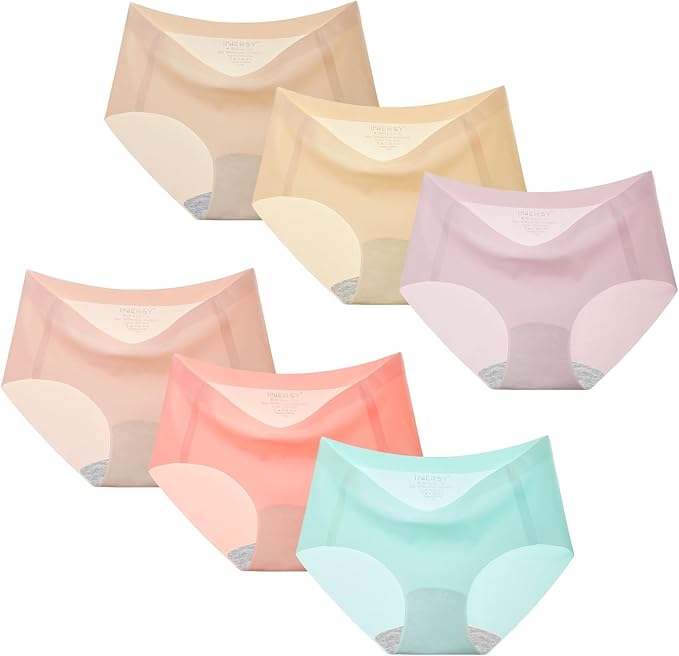 Perfect for Any Scenes: These seamless girls underwear are designed to keep up with active lifestyles whether at school, doing sports or at home.Teen Girls' Underwear Seamless Panties Breathable No Show Briefs 6-Pack