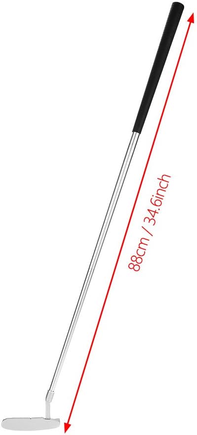 easy to store and carry for travelling.Compact, easy to store and carry for travelling.2 pcs Balls, Bag for Travel Indoor Golf Putting Practice Right Hand Putter)