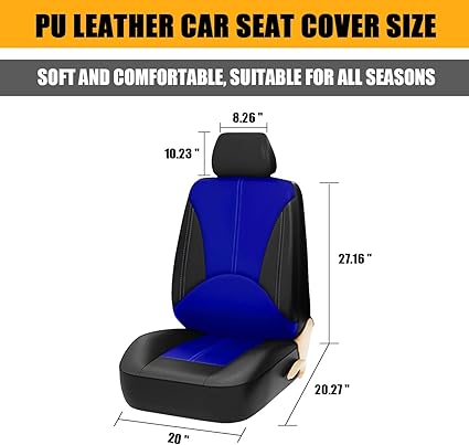 l seat protector is designed for most models. This seat cover must match the headrest is removable 4Pcs Full Set Leather Automotive Seat Covers, Universal Waterproof Car Seat Cushion Protectors