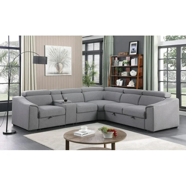 Sectional Sofa Bed, Urban Grey