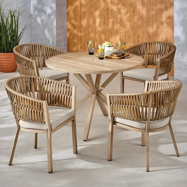 Dune 5-Piece Patio Dining Set - Taupe
