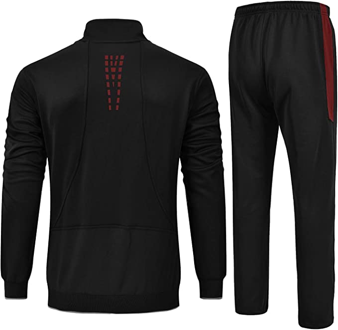 Men's Tracksuit Athletic Full Zip Casual Sports Jogging Gym Sweatsuit