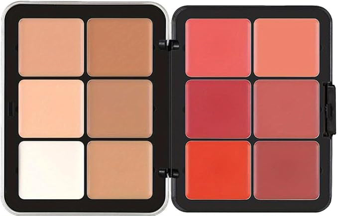 This makeup palette set is easy to use not only for professionals but also for beginners, it's a must-have for achieving flawless looks effortlessly. 12 Colors Blush Palette, Full Coverage Makeup, Long-Wearing, Smudge Proof