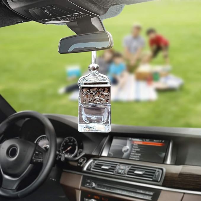 Oil Diffuser Bottle,Empty Car Hanging Perfume Bottle for Interior Decoration