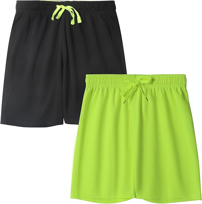 active to casual wear. Whether at school or with friends, your kids'll exude style and confidence. Pair them with favorite tops or activewear for countless outfit options,  Loose Athletic Moisture Wicking Shorts Performance Mesh Shorts