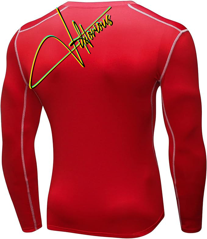 V- Cool Dry Compression Short/Long Sleeve Sports Viktorious T-Shirts Top - SAUVAGE