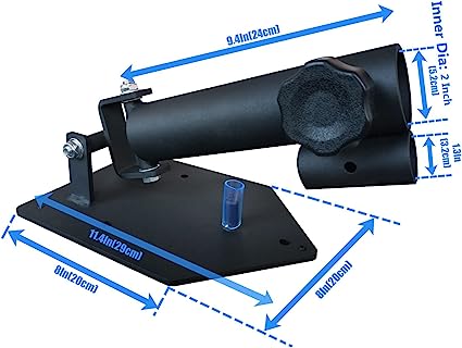 Full 360° Swivel & Easy to Install – Fits 1” Standard and 2” Olympic Bars - Great for Home Gym