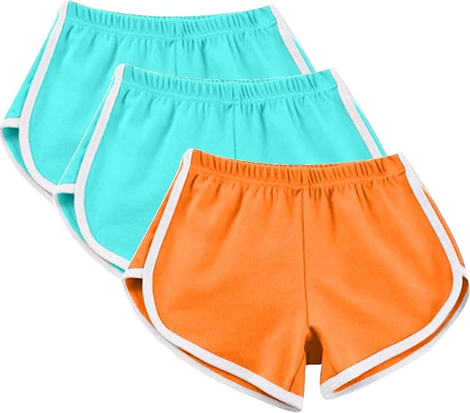 Mid length little girls shorts with full rise and coverage, ultra-soft seamless fabric offers lightweight and smoothing for all day comfort.