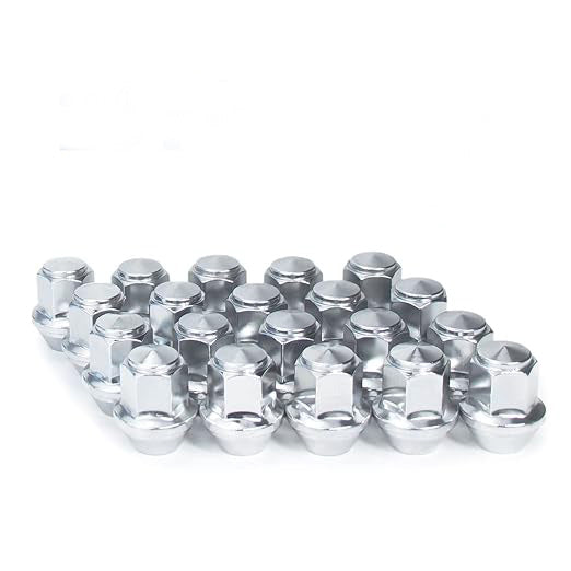 20pcs 1.25"(32mm) 19mm Hex, M12x1.5 Lug Nuts 1.25", One-Piece OEM Factory Style Replacement Lug Nuts, 20 Pcs Chrome Lug Nut