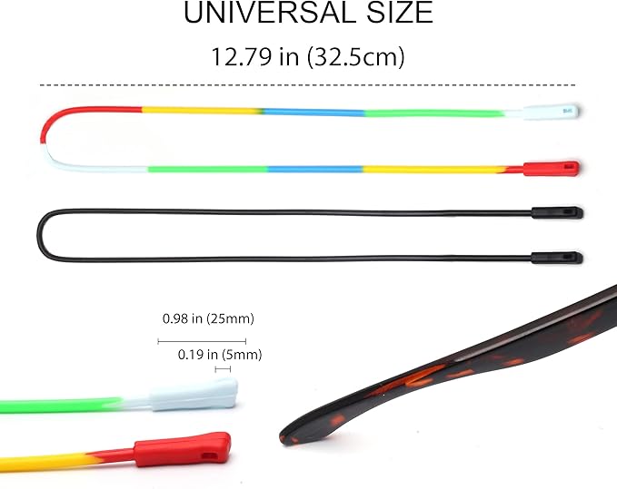 2 Pack You’ll notice our retainer includes the Pilotfish Pro Connect. This connection helps protect your sunglass ends from being damage,  Elastic Silicone Eyeglasses Strap Holder Waterproof Glasses