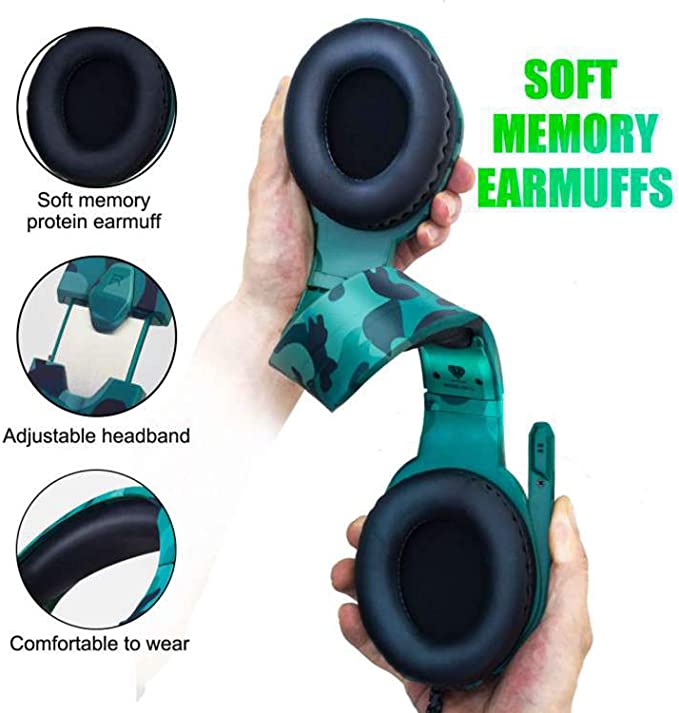 Gaming Headset for Xbox One PS4 PS5 PC Noise Cancelling Over Ear Gaming Headphones