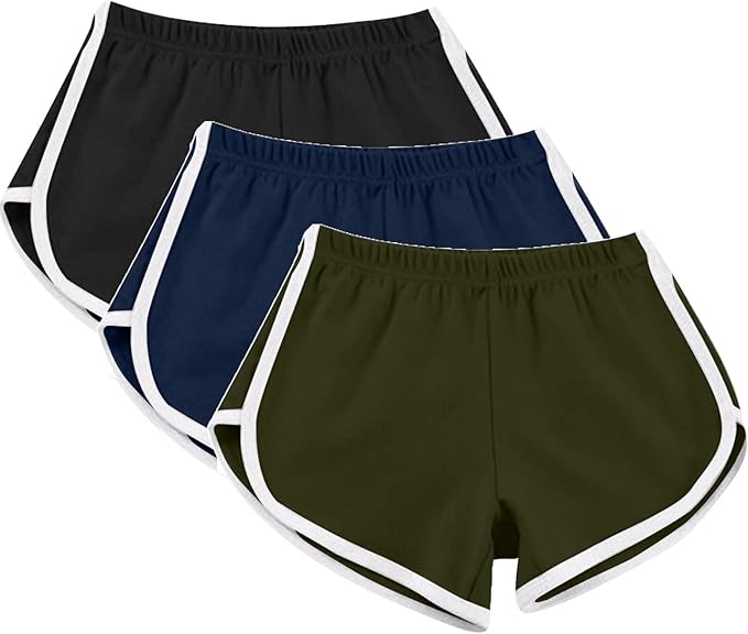 making them perfect for outdoor activities. Elastic High-Waisted Fit: Designed with a stretchy, high-waisted waistband, these girls active shorts offer a snug yet comfortable fit