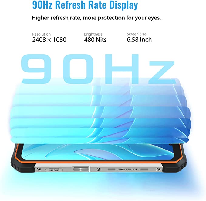 Rugged Cell Phone, Blackview BV8800 Android Phone, 8GB+128GB Unlocked Cell Phones Canada, 50MP+20MP Night-Vision IR Rear Camera,33W Fast Charge 8380mAh Battery, IP68 Waterproof Smartphone with NFC,OTG