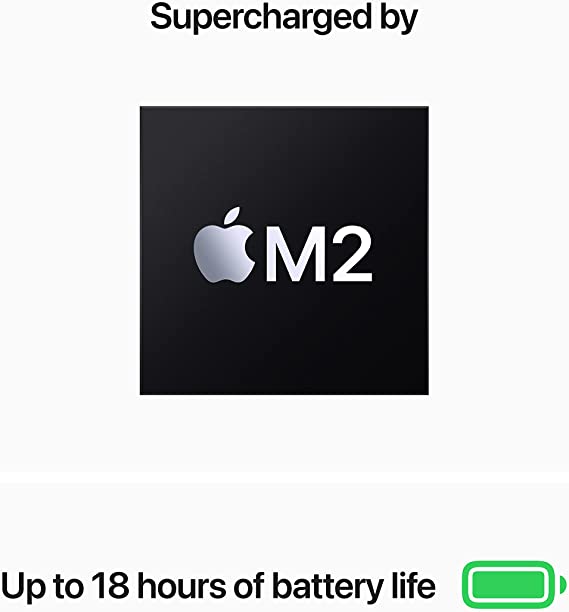 Apple 2022 MacBook Air Laptop with M2 chip: 13.6-inch Liquid Retina Display, 8GB RAM, 256GB SSD Storage, Backlit Keyboard, 1080p FaceTime HD Camera. Works with iPhone and iPad; Starlight; English