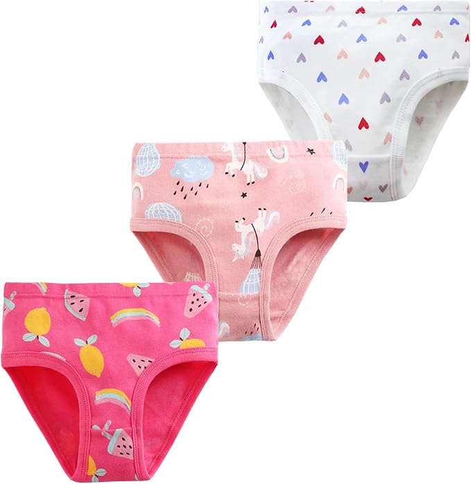 they can provide better comfort and security. MORE DELICATE DETAILS: The girls panties provide a just right coverage of hips and stay in place - PACK OF 9
