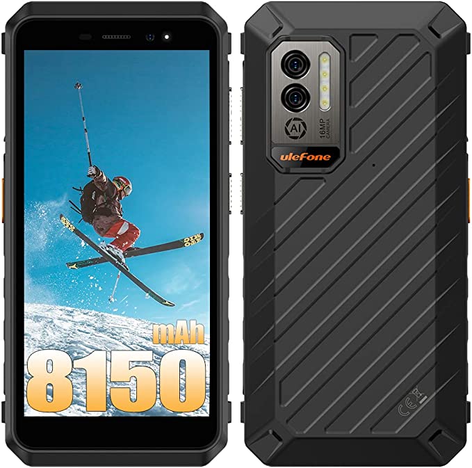 Ulefone Power Armor X11 Pro 2023 8150mAh Battery Rugged Smartphone Canada Unlocked, 4GB+64GB Android 12 Rugged Phone, 16MP Camera 5.45 inch HD+ Screen, Dual SIM 4G Cell Phone Unlocked, NFC/OTG/GPS/FM