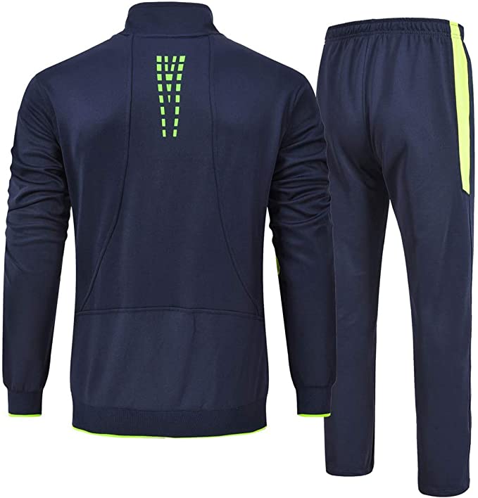 Men's Tracksuit Athletic Full Zip Casual Sports Jogging Gym Sweatsuit