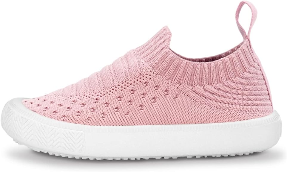 Made with breathable knit uppers, feet will stay ventilated and comfortable in these shoes. Air-cushioned EVA insoles offer extra breathability from underneath with shock absorbent comfort. Knit Shoes | Washable All-Season Sneakers