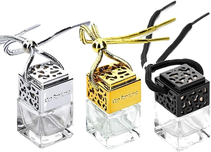 Oil Diffuser Bottle,Empty Car Hanging Perfume Bottle for Interior Decoration