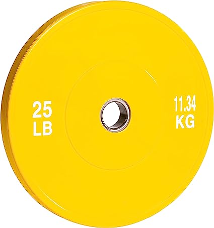 Yellow Rubber Bumper Plate, Pair