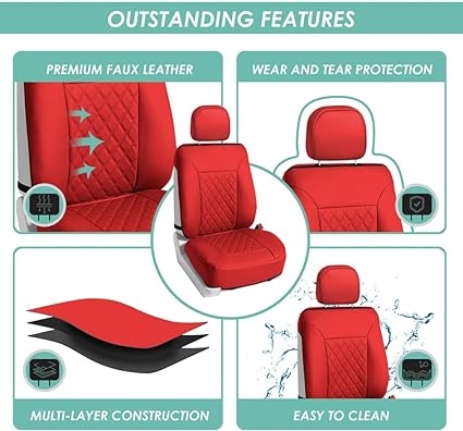 seat protectors are an excellent choice for keeping your car's interior protected. Car Seat Cushions (Red) with Gift - Universal Fit for Cars, Trucks, & SUVs