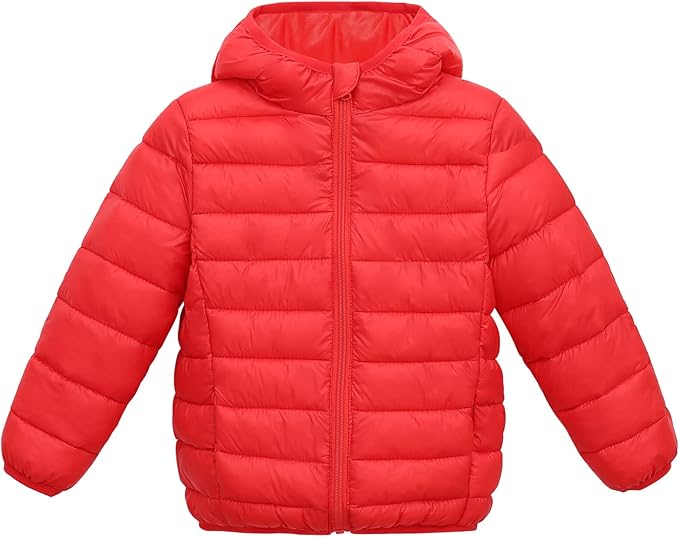 and two pockets.This puffer jacket is very perfect to keep your kid's warm in winter. Padded Insulation - Microfibre filling provides excellent heat retention, a synthetic alternative to down, Packable Bubble Coat Down Cotton Coats Zip Up Hooded Outwear