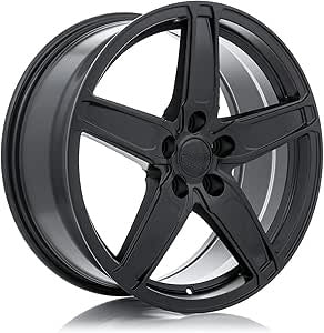 18x8 Bolt Pattern 5x108 Offset 42 Center Bore 63.4, Satin Black Center Caps Included Lug Nuts NOT Included