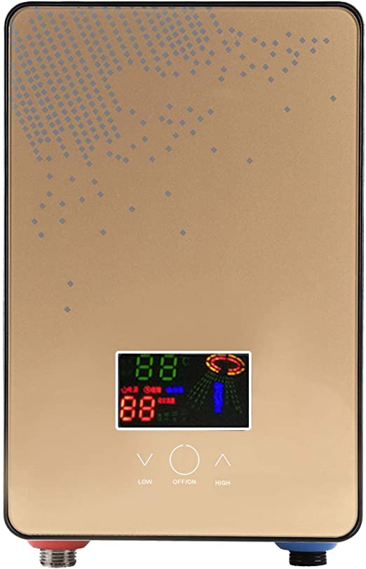 Tankless Water Heater Electric 220V 6500W,Electric Instant Hot Water Heater Digital Display for Home Bathroom