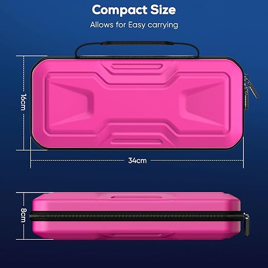 Hard EVA shell protects handheld from drops, scratches, bumps, splashes and dust, l Portable Travel Storage Handbag for PS5 Portal, Full Protection Handheld Case Accessories for PlayStation Portal Remote Player