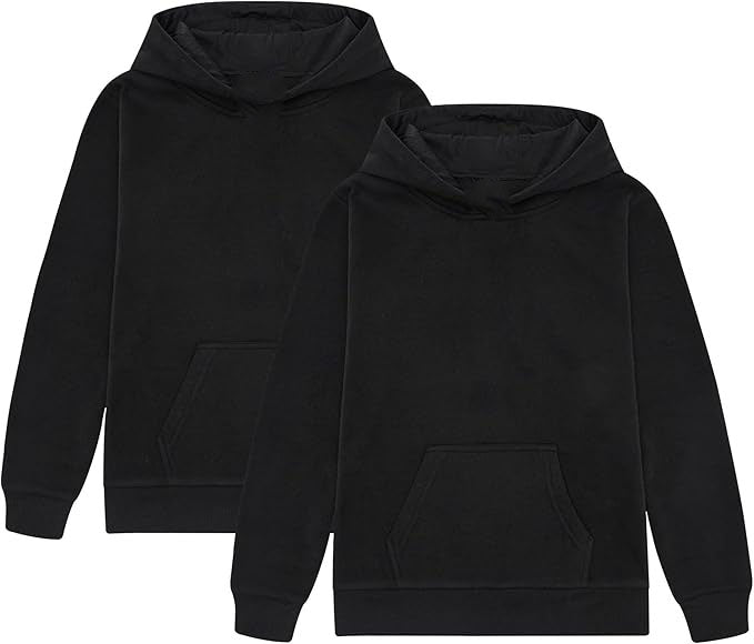 Sold as a set of 2 boys pullover hoodies in 2 colorways. Each package includes 2 hooded sweatshirts for boys in the 7yrs to 16yrs age range.