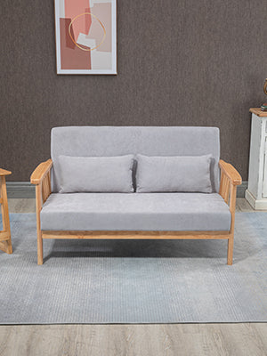 Rubber wood frame ensures reliable strength when in use, Modern Accent Chair with Armrests and a Side Pocket Upholstered Sofa Chair Comfy Reading Chair Corner Chairs for Bedroom Living Room
