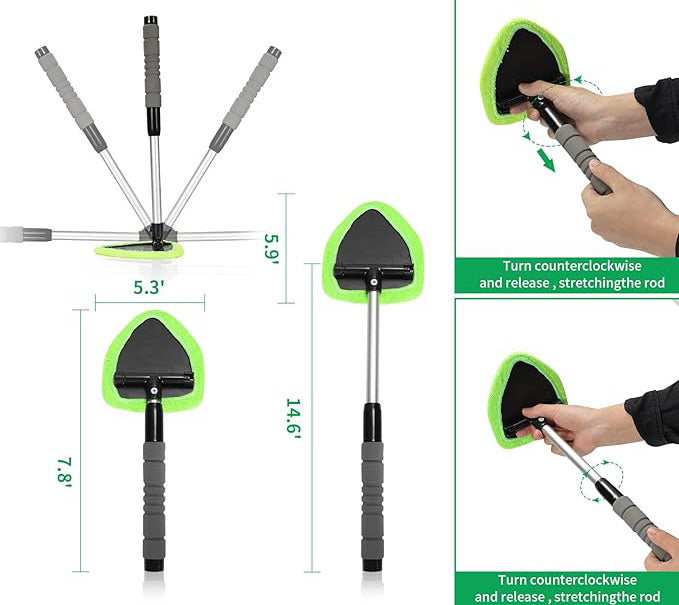 Kit Essentials Interior Windshield Washer,This interior windshield cleaning tool is great for fog and moisture removal. Safe on all surfaces, it's ideal for various vehicles and home use