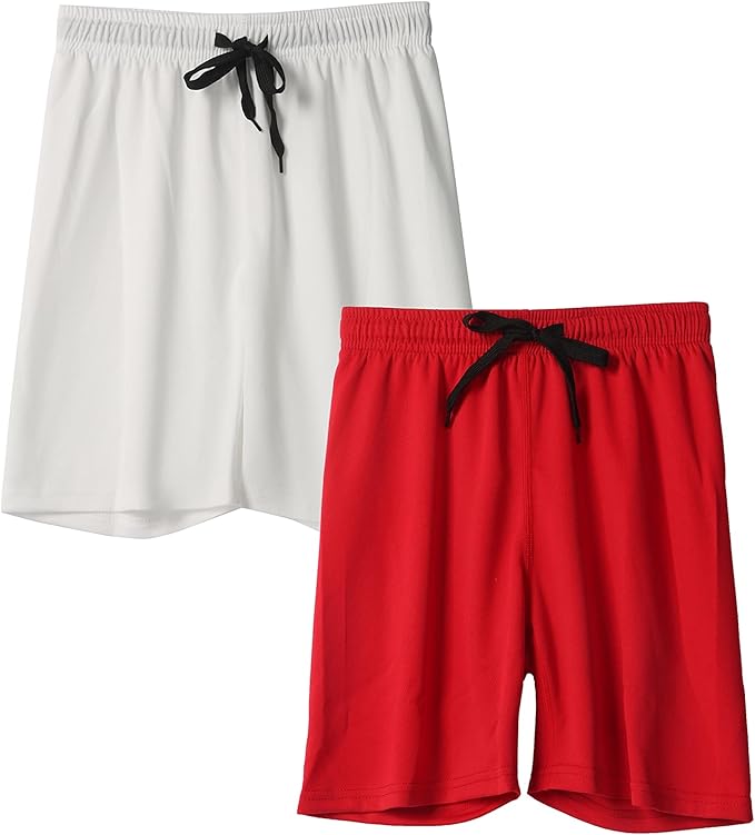 These athletic mesh shorts come in a variety of colors for plenty of styling options.Boys Loose Athletic Moisture Wicking Shorts Performance Mesh Shorts