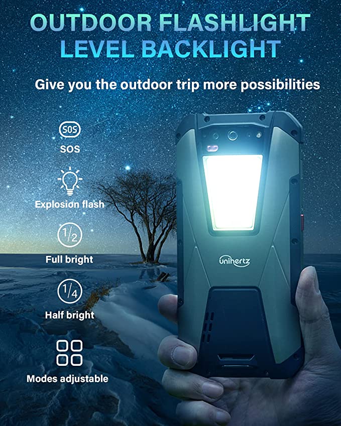 Unihertz Tank 4G Rugged Smartphone Unlocked with 22000mAh Largest Battery, 66W Fast Charging, 6.81