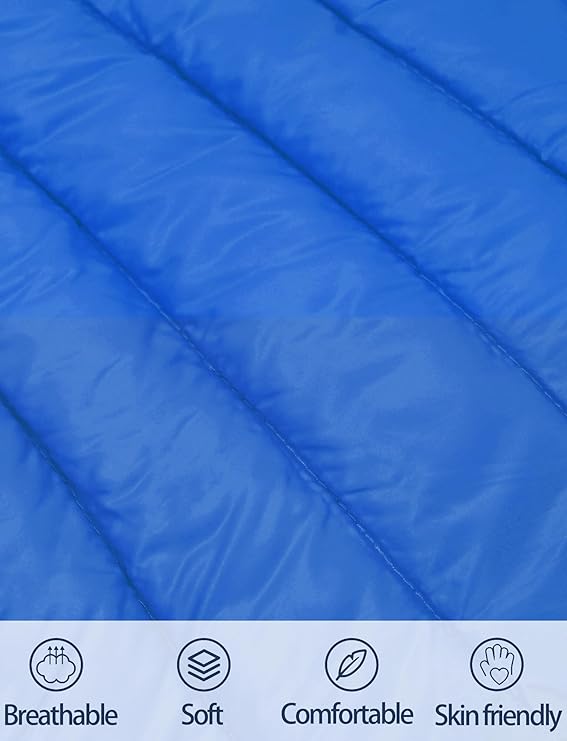 Super soft and comfortable white sherpa lining with thick fake down wadding which are more fluffy and have better heat preservation than flat cotton wadding, Lightweight Windproof Down Coat Warm Quilted Padded Outwear