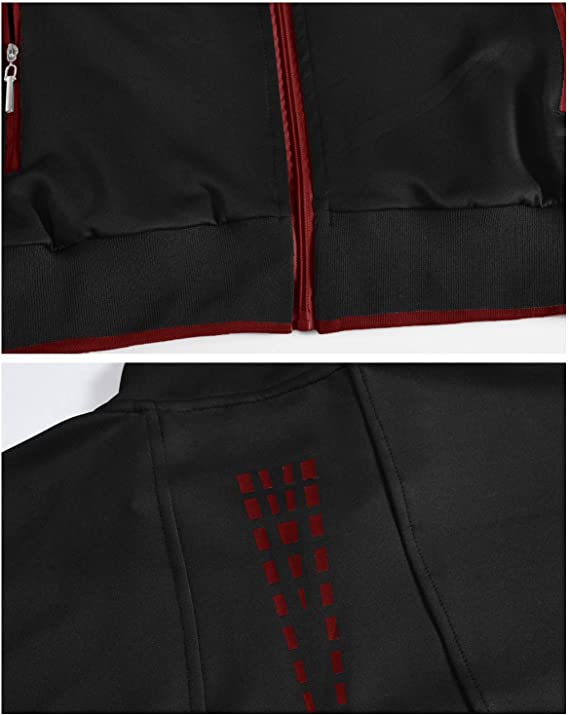 Men's Tracksuit Athletic Full Zip Casual Sports Jogging Gym Sweatsuit