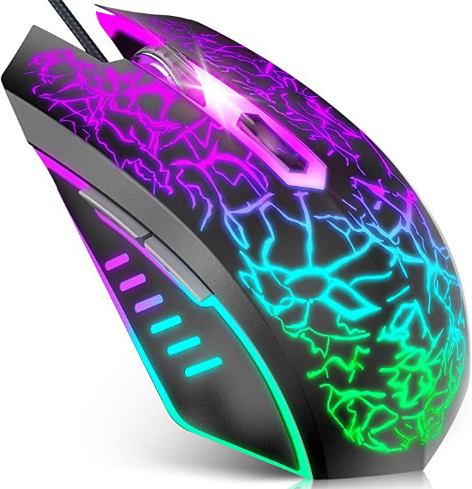 Gaming Mouse, Computer Mouse for Laptop PC with 7 Colors