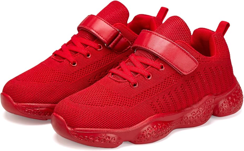 Knitted Mesh Upper offers comfort and air permeability; Keep your child away from foot smelly. Running Shoes Athletic Walking Shoes Fashion Knit Sneakers