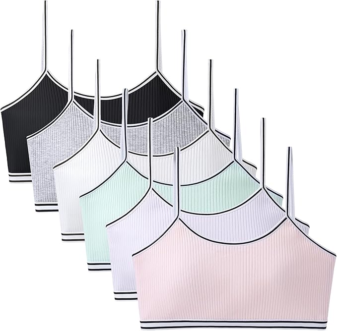 according to your child's weight and age. The breathable material is targeted for super comfort and it is skin-friendly.Wearing it for a long time, Girls Training Bra Cotton Bralette Seamless Cami Crop Bras