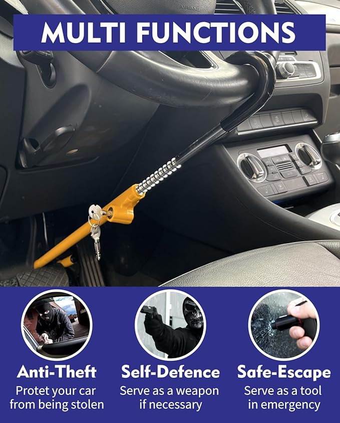 Car Security Wheel Pedal Brake Lock Anti-Theft Car Device