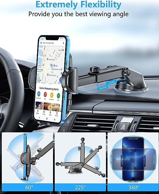 Car Mount for iPhone Samsung All Phones & Cars