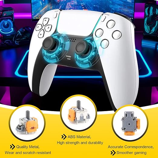 PS5 joystick controller type is hall effect joystick, only suitable for PS5 Dualsense controller, PS5 Joysticks Replacement Hall Effect 3D Analog Stick Sensor Module for Sony PlayStation 5 PS5 Joystick Replacement Thumb Stick Controller Accessories