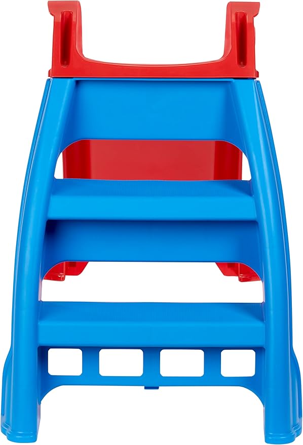 L x 18 W x 27.50 H inches and Slide length: 38.00 inch L. Handrails snap into place; Size is 3 feet long ,100% safe for little kids,  Easy to Store, Safe Toy for Toddler, Slip And Slide For Kids